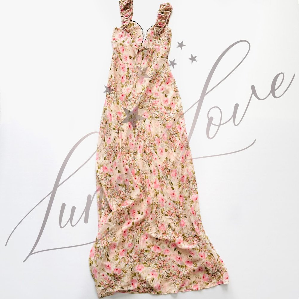FOR LOVE & LEMONS Emmaline Floral Maxi Dress NWT - Picture 9 of 13